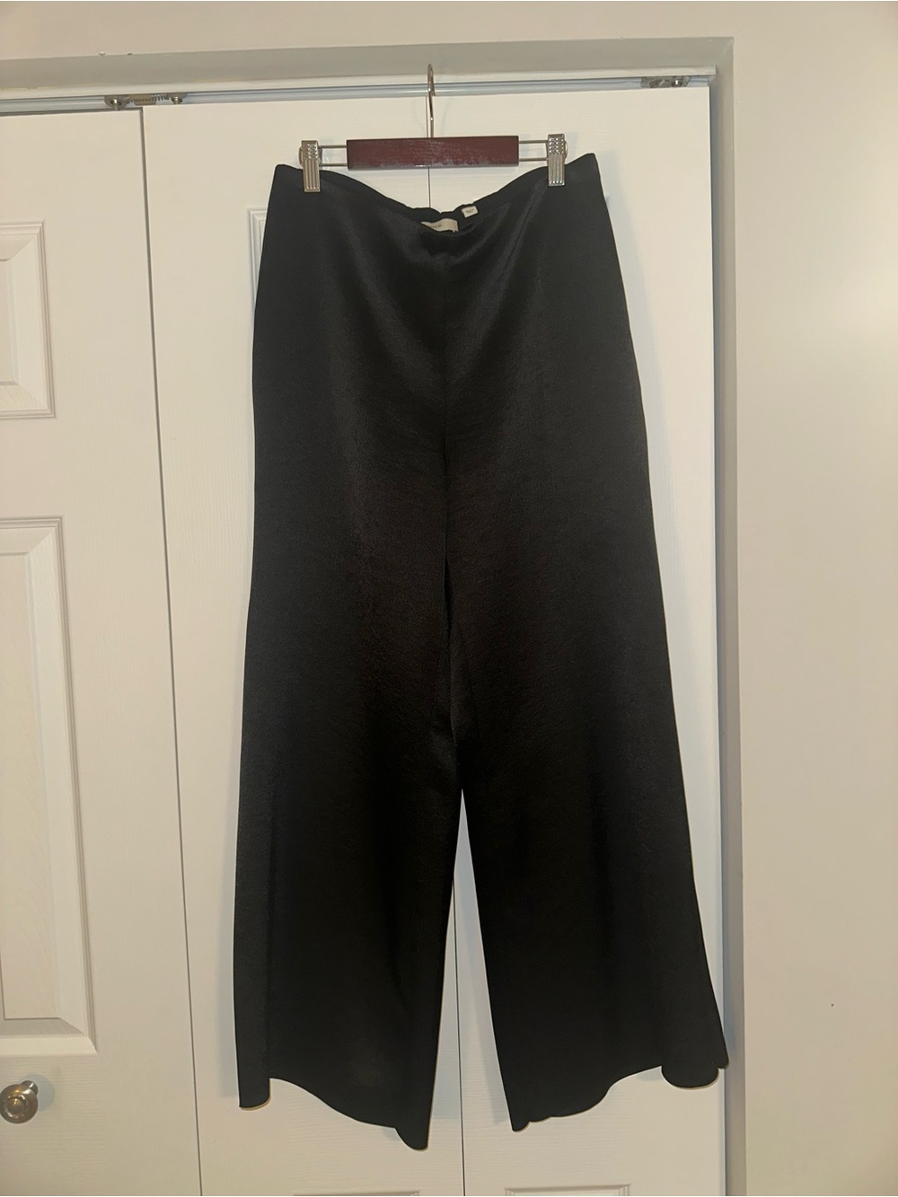 Colette High-Rise Fluid Satin Bias Pant
